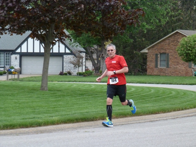 Ray running the Seymour 1/2 Marathon.
