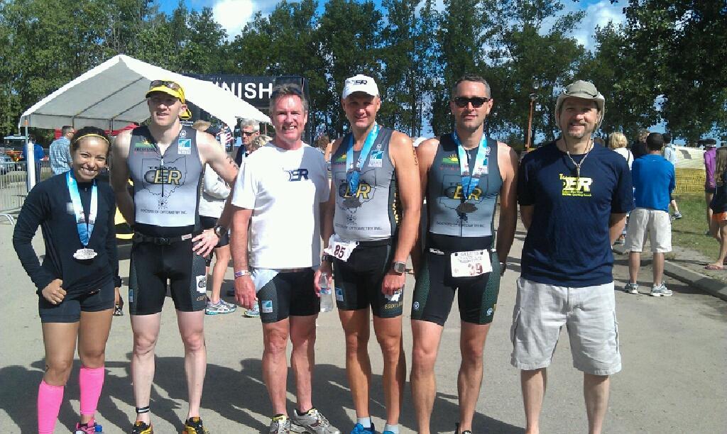 Angelica, Chris S., Henry, Paul L., Scott, and Jason at the Greater Cleveland Tri Du