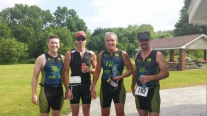 Carlo, Randy, Mike and John after the Miltonman Sprint Tri