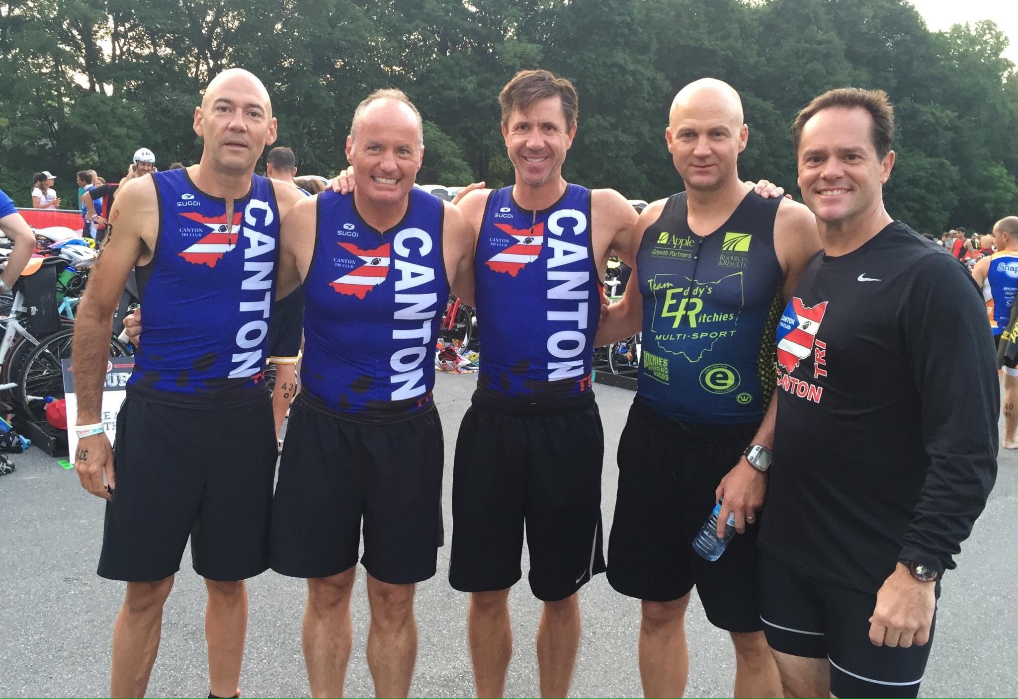 Paul Lenz, Team ER and friends from Canton...Pocono`s 70.3