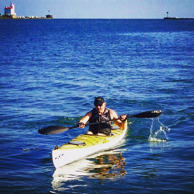 Scott....kayak leg of Lighthouse Tri Team ER relay